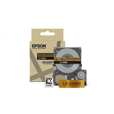 Epson LK-5SBM Black, Silver