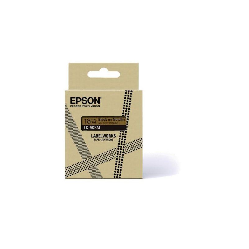 Epson LK-5SBM Black, Silver