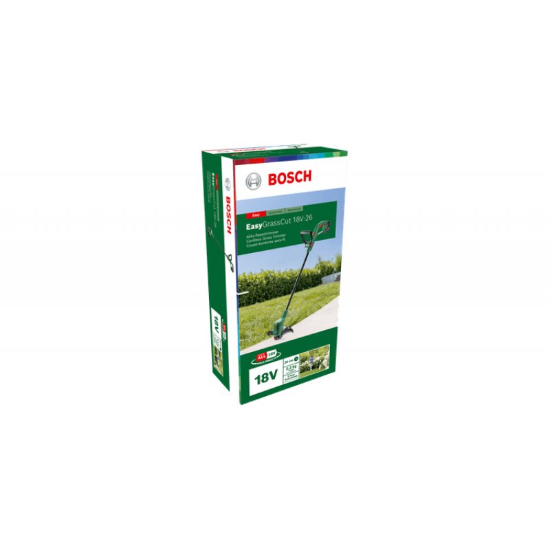 Bosch GrassCut 18V-26 26 cm Batterie Noir, Vert