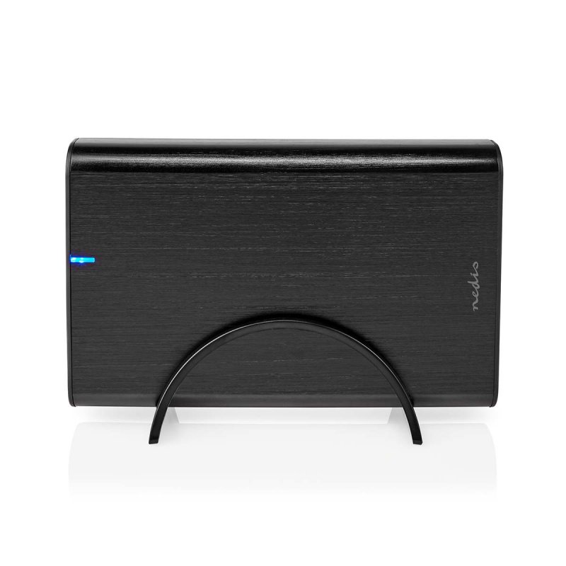 Nedis Festplattengehäuse - 3.5 ", USB 3.1 Gen1, USB Type-A / USB Type-C™, Notebook / PC, Aluminium