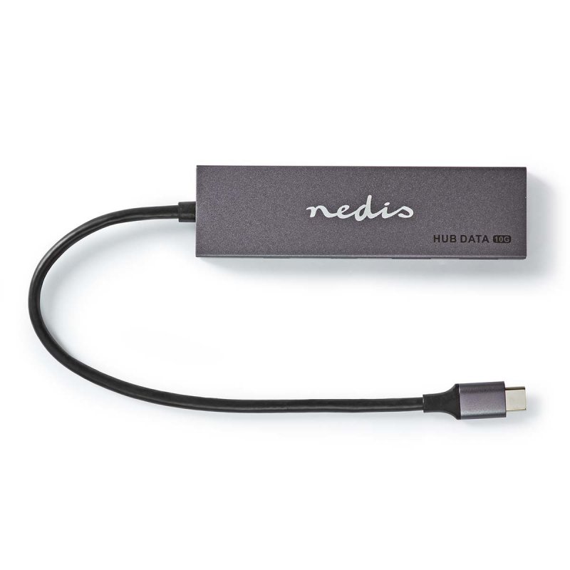 Nedis USB-Hub 1x USB-C™ 3.2 Gen2 - 2x USB-A 3.2 Gen2 , 2x USB-C™ 3.2 Gen2, 4-Port port(s), USB 3.2 Gen2, Stromversor
