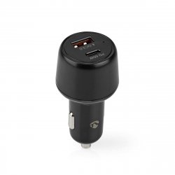Nedis Car Charger Smartphone Black Cigar lighter Fast charging Auto