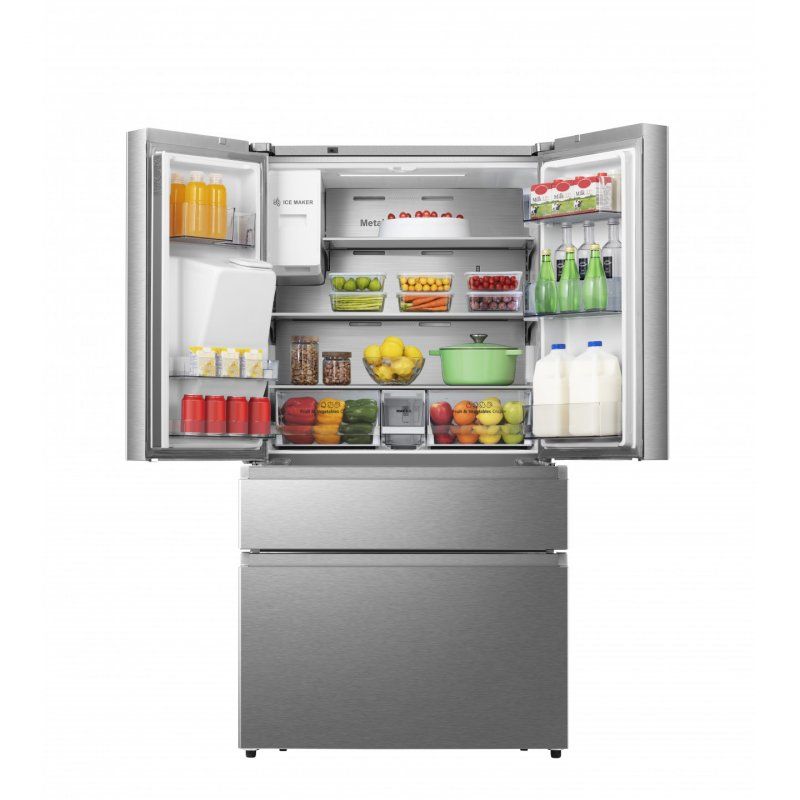 Hisense RF728N4SASE fridge-freezer Freestanding 560 L E Stainless steel