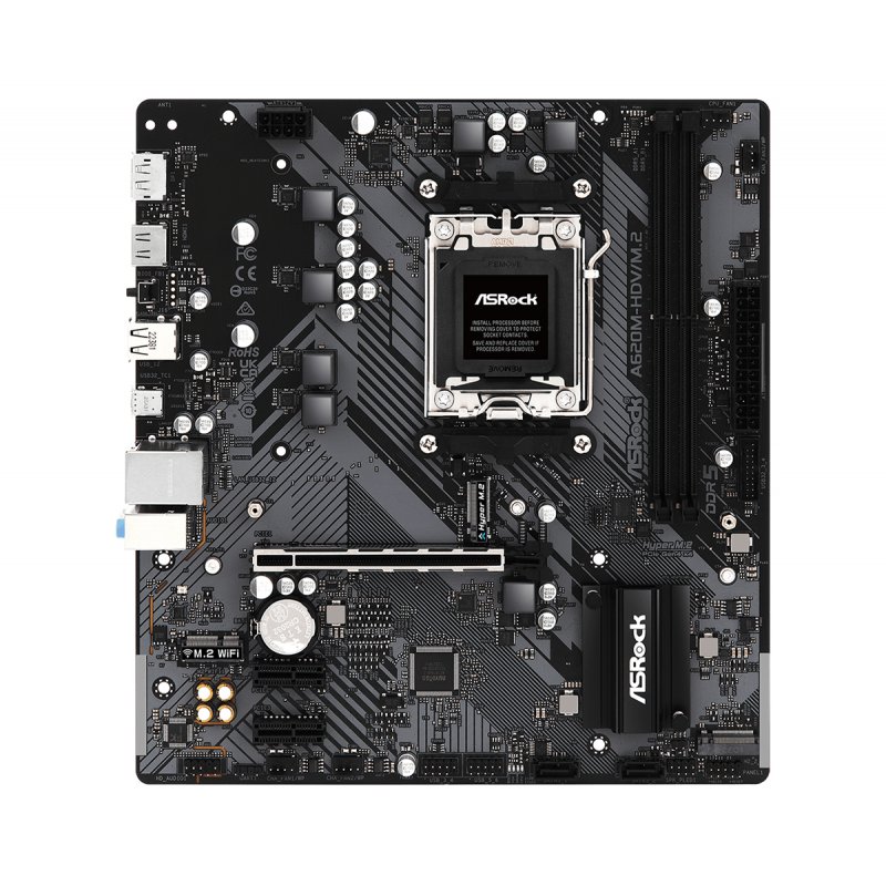 Asrock A620M-HDV/M.2 AMD A620 Emplacement AM5 micro ATX
