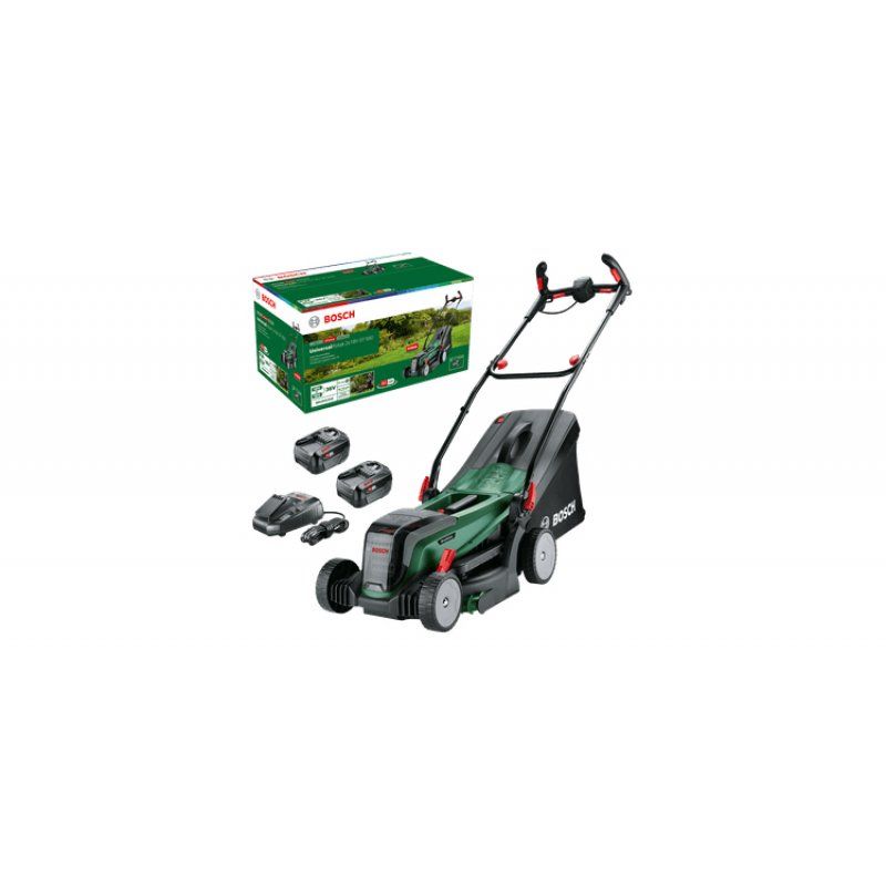 Bosch 37-550 tondeuse à gazon Marcher derrière un tracteur tondeuse Batterie Noir, Vert