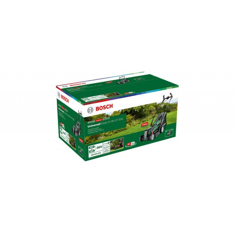 Bosch 37-550 tondeuse à gazon Marcher derrière un tracteur tondeuse Batterie Noir, Vert