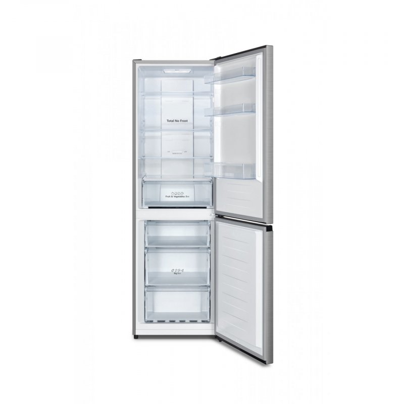 Hisense RB390N4BCC réfrigérateur-congélateur Pose libre 304 L C Acier inoxydable