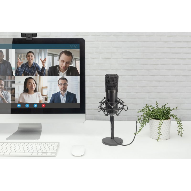 Digitus Microphone à condensateur USB, Studio