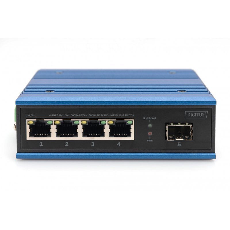 Switch Digitus RJ45 GBT Ethernet PoE Switch  4+1