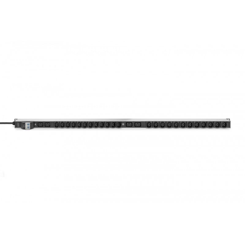 Digitus Basic IT PDU, 1-phase 32A, 24 x C13, 4 x C19, 3 m supply cable, IEC 60309 32 A plug