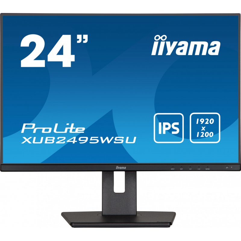 iiyama ProLite XUB2495WSU-B5 computer monitor 61.2 cm (24.1") 1920 x 1200 pixels WUXGA LCD Black