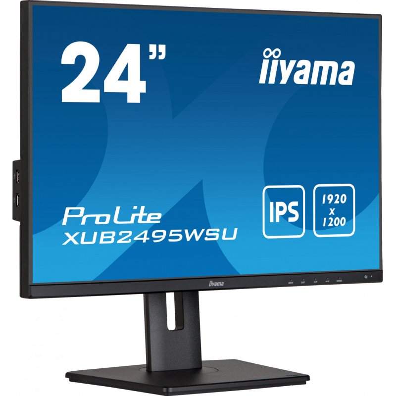 iiyama ProLite XUB2495WSU-B5 computer monitor 61.2 cm (24.1") 1920 x 1200 pixels WUXGA LCD Black