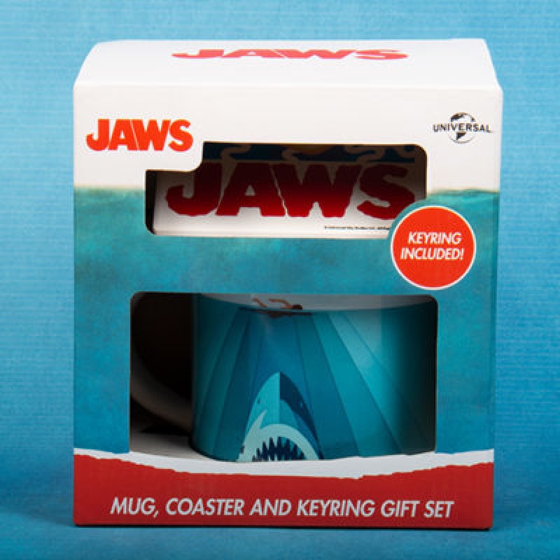 Fizz Creations JAWS Mug, Coaster & Keyring Set Tasse Bleu Universel 1 pièce(s)