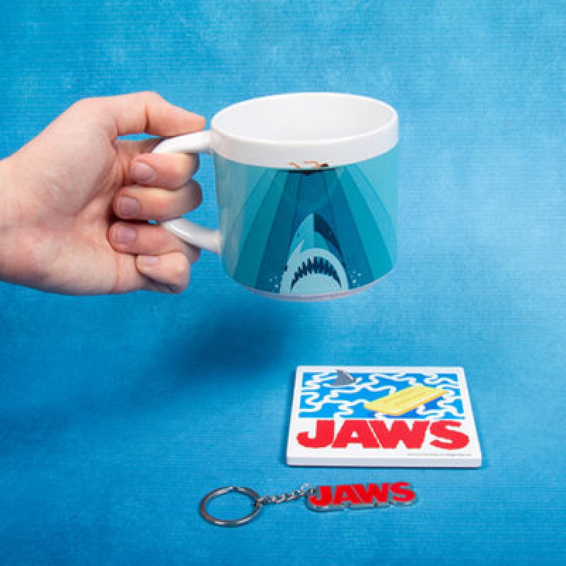LES DENTS DE LA MER - Pack Cadeau - Mug 250ml+ Sous-Verre + Porte-Clés