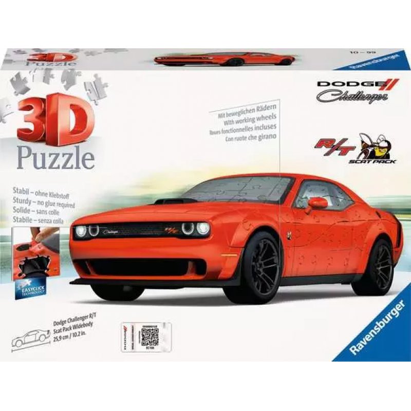 Ravensburger Dodge Challenger R/T Scat Pack Widebody 3D puzzle 108 pc(s) Vehicles