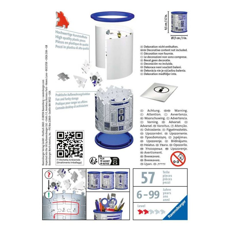 RAV Puzzel Utensilo - Star Wars R2D2  11554