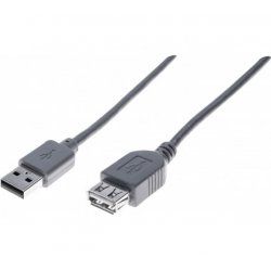 EXC 532413 USB cable 1.8 m USB 2.0 USB A Grey