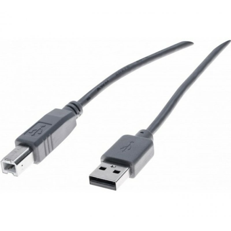 CUC Exertis Connect 532408 USB cable 1.8 m USB 2.0 USB A USB B Grey