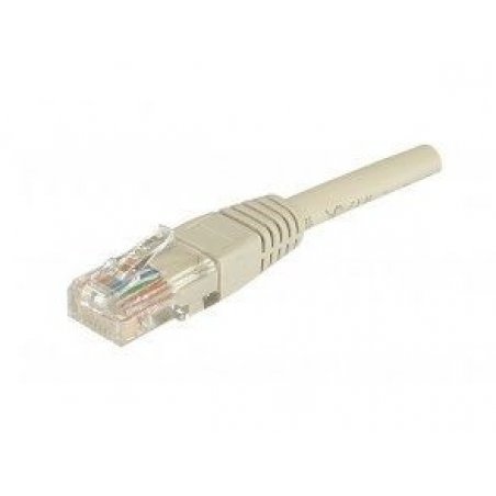 Cable RJ45 patch F/UTP CAT 5 - 2m Gris - Alu / Cuivre 100 Mhz