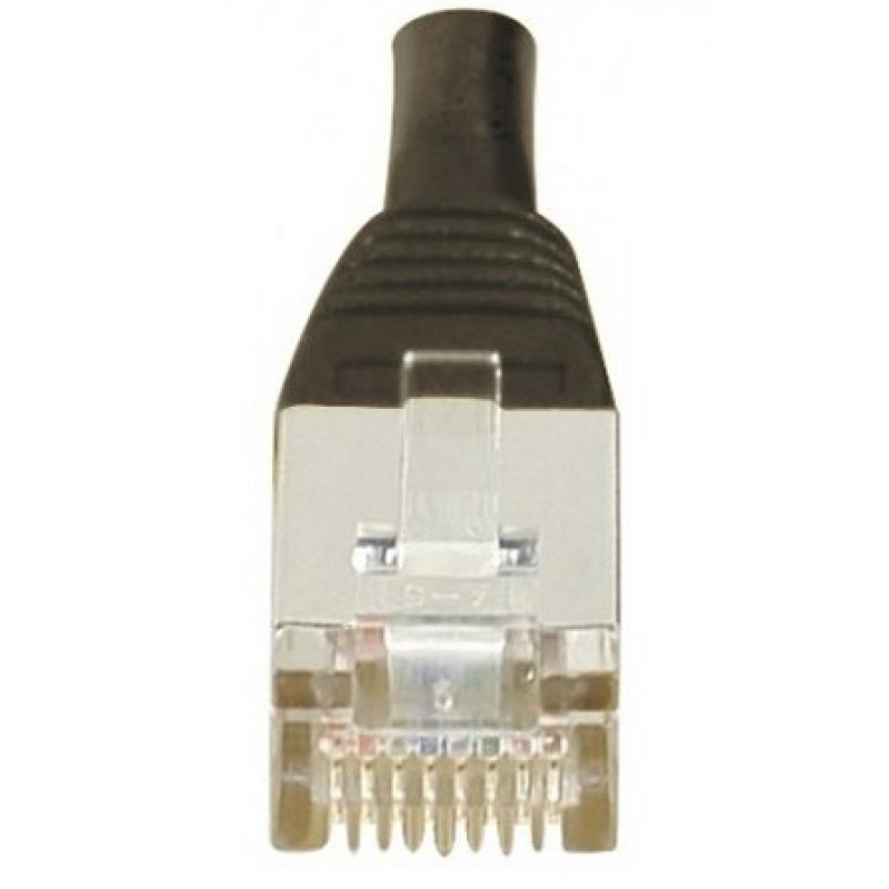 Cable RJ45 patch F/UTP CAT 5 - 10m Noir - Alu / Cuivre 100 Mhz