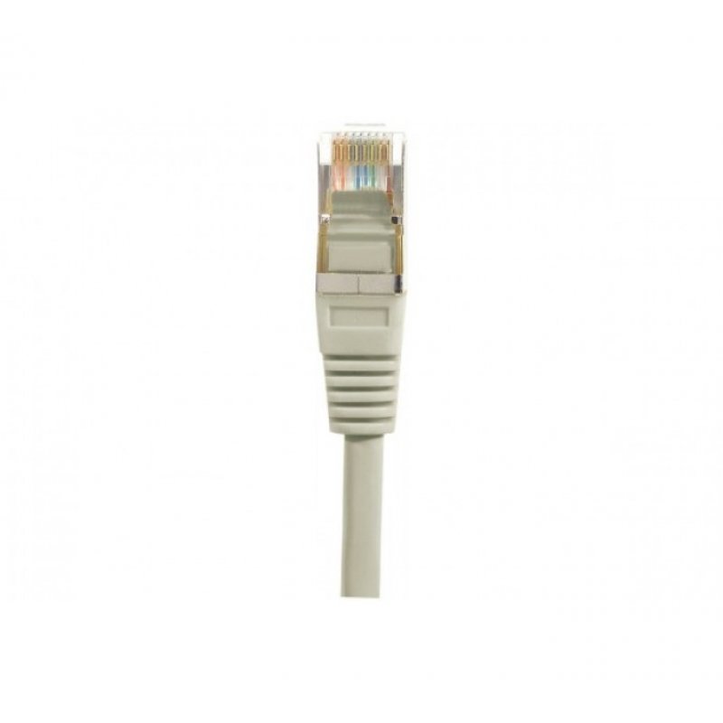 Cable RJ45 patch F/UTP CAT 5 - 3m Gris - Cuivre 100 Mhz