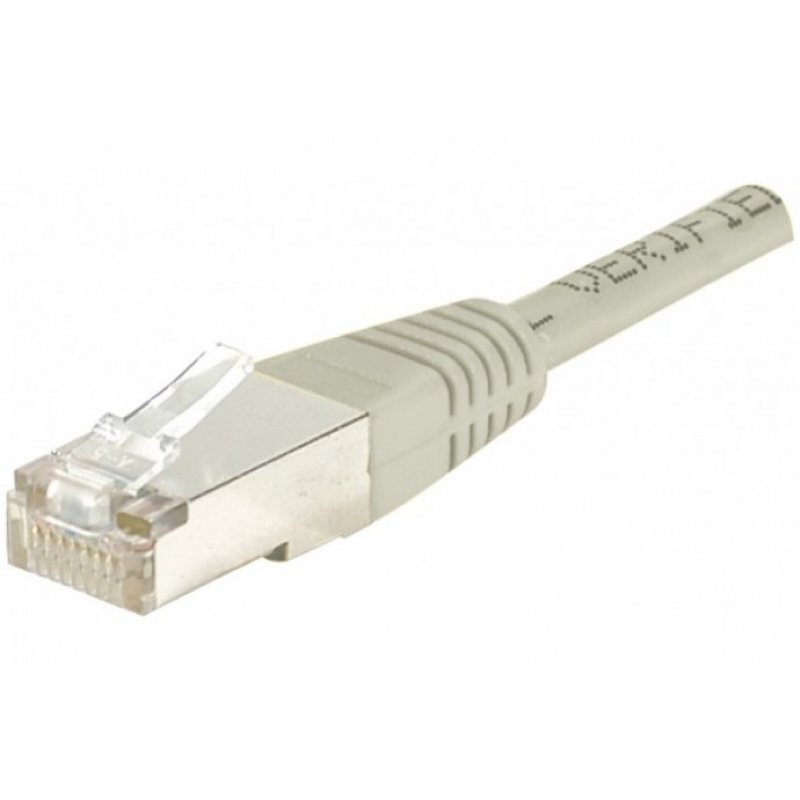 Cable RJ45 patch F/UTP CAT 6 - 25m Gris - Cuivre 250 Mhz