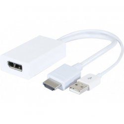 Connect 127389 video cable adapter 0.14 m HDMI Type A (Standard) DisplayPort White