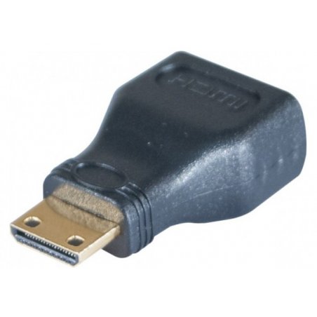Adaptateur Or HDMI A /Femelle vers Mini HDMI / Mâle
