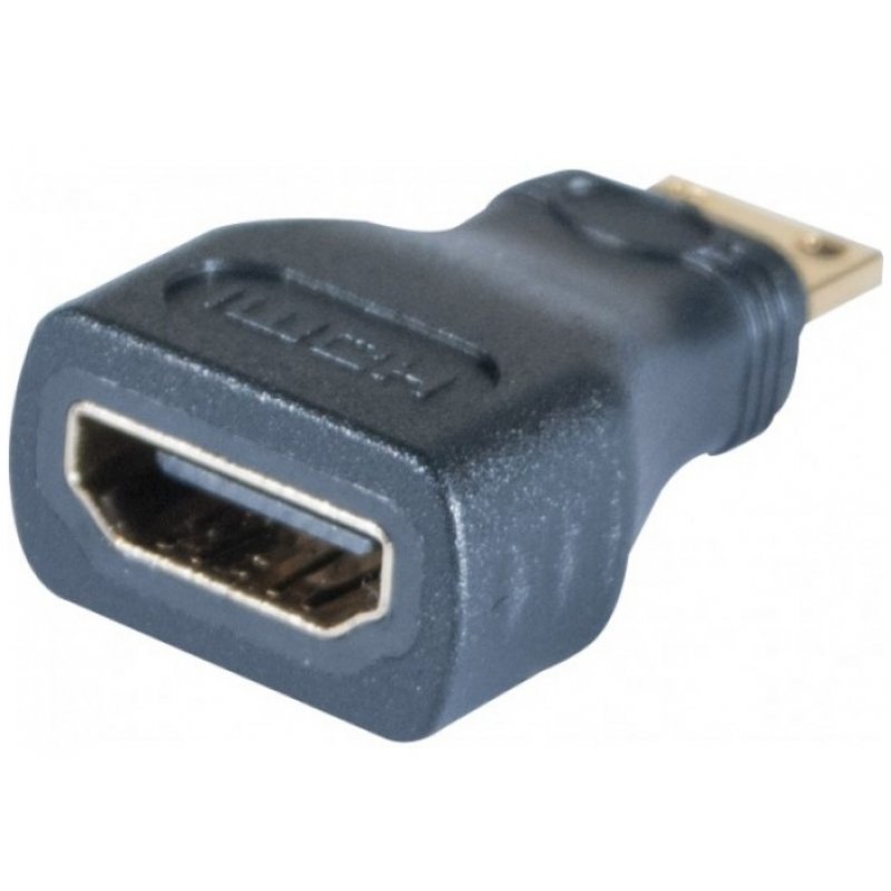 Adaptateur Or HDMI A /Femelle vers Mini HDMI / Mâle