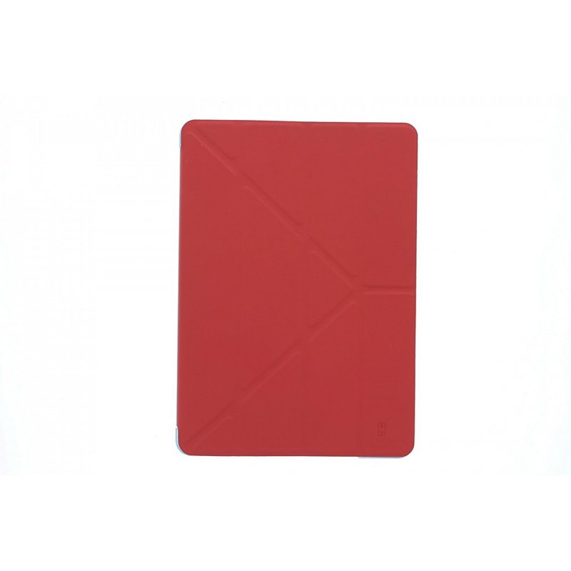 MW-300014 Etui Apple Ipad Pro 9.7" Folio rouge - support multi-positions - coque arrière en polycarbonate translucide