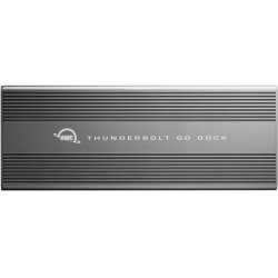 OWC Thunderbolt 4 Go Dockingstation, Integriertes Netzteil, Bis zu 90 W Ladeleistung, Anschluss eines 8K- / bis zu zwei 