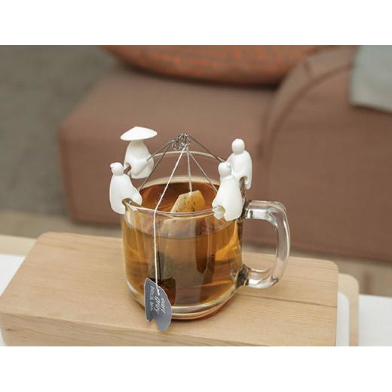 Kikkerland CU127 Tea bag holder White