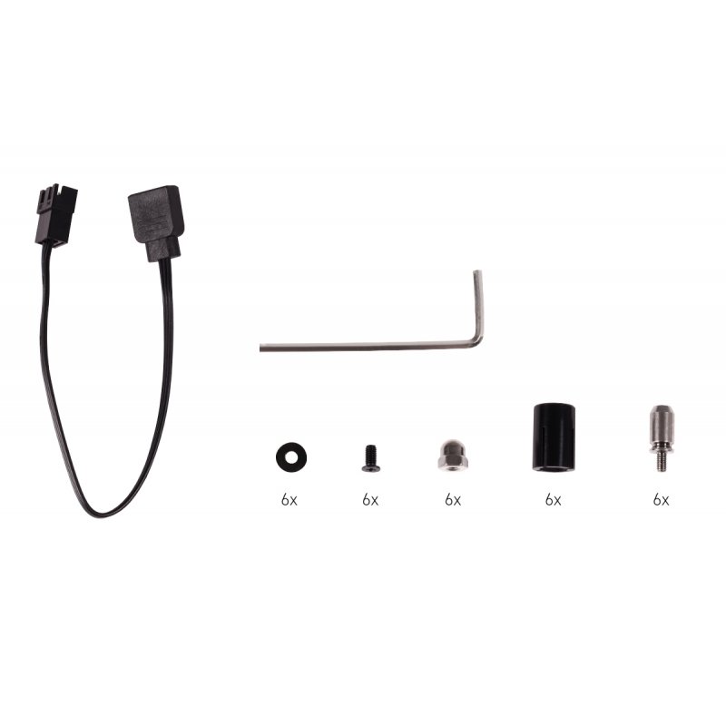 Alphacool Core Distro Plate 240 mm Links mit VPP, ARGB - Acryl