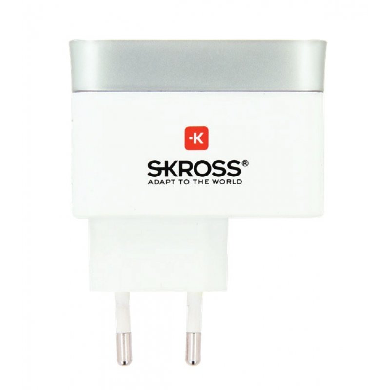 § Skross 2 Ports Charger 1 X USB + 1 TYPE C EURO PLUG