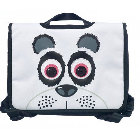 Lazerbuilt Panda 27,9 cm (11") Étui sac à dos Noir, Blanc