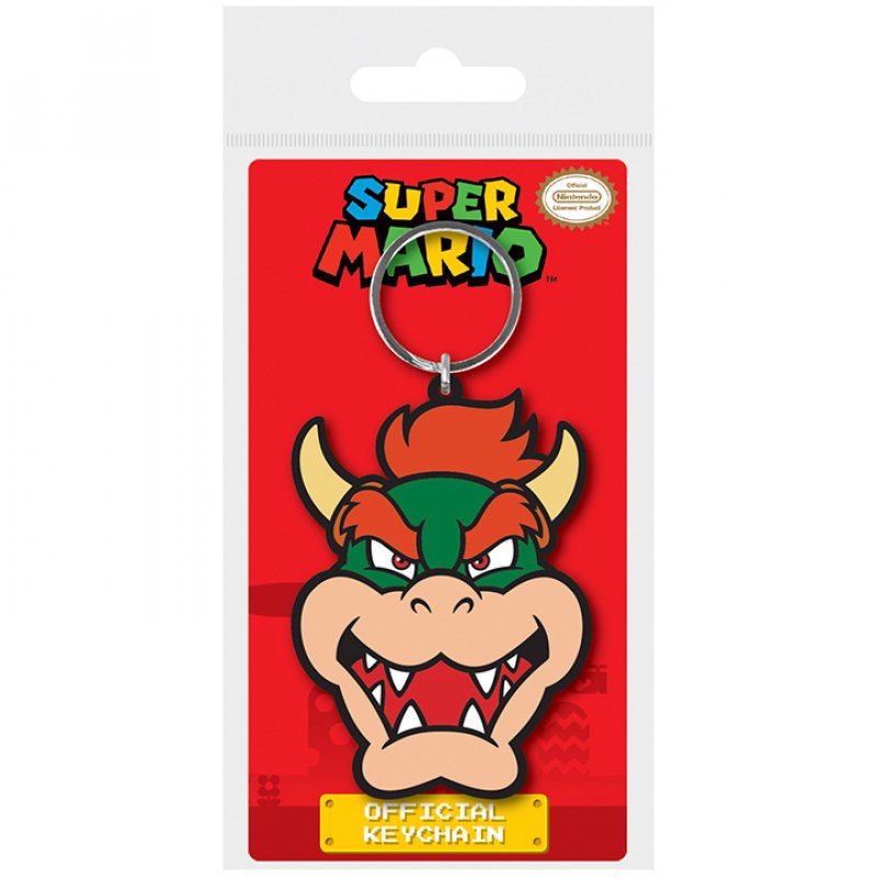 Super Mario - Bowser Porte-Clef en Caoutchouc