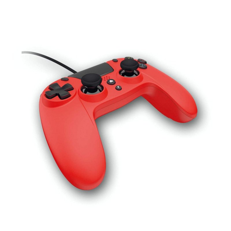 § Gioteck - Manette filaire premium avec port mini-jack VX4 Rouge pour PS4 et PC
