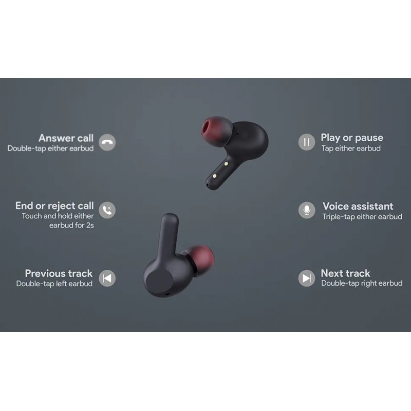 Aukey - Écouteurs sans fil connectés ultra-compacts EP-T25