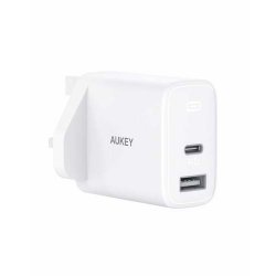 Aukey - Chargeur mural PD 32W à deux ports PA-F3S-WT Swift Series Blanc