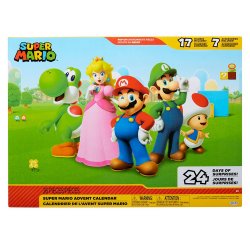Nintendo - Calendrier de l'Avent Mario & Co. avec Mario doré et Bullet Bill doré