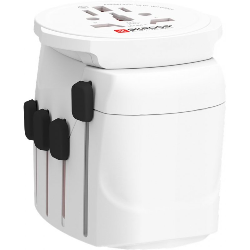 Skross 61260 adaptateur prise d'alimentation Universel Blanc