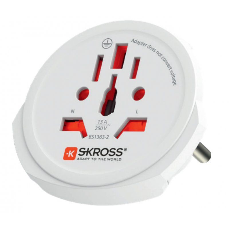Skross 1.103165 adaptateur prise d'alimentation Universel Blanc