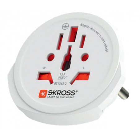 Skross 1.103165 adaptateur prise d'alimentation Universel Blanc