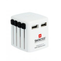 Skross 00215277 power plug adapter White