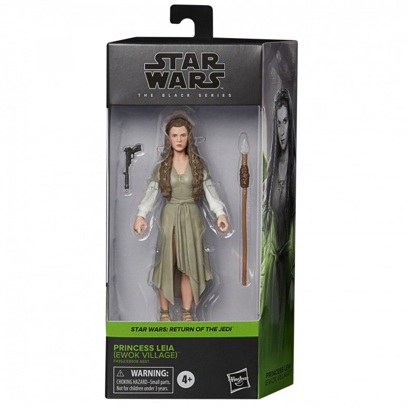 Star Wars The Black Series - Figurine d'action de la princesse Leia (Village Ewok) 15cm