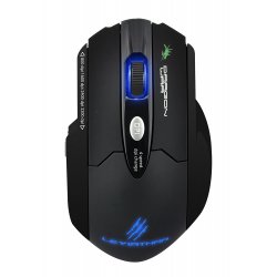 Dragonwar Leviathan 3200DPI Souris de Gaming LED bleu avec 8 boutons - Noir