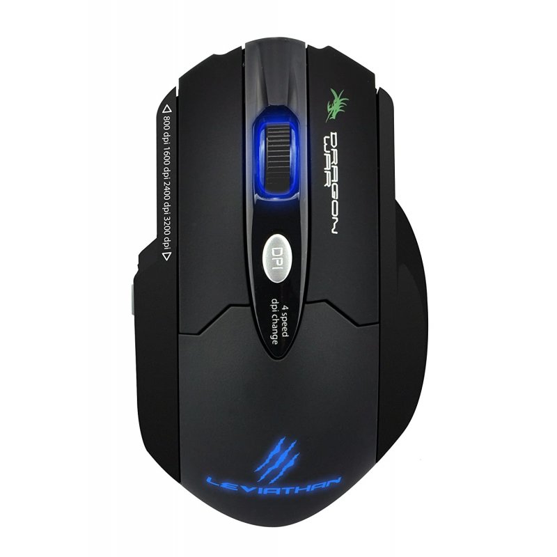 Dragon War Leviathan souris Droitier USB Type-A Laser 3200 DPI