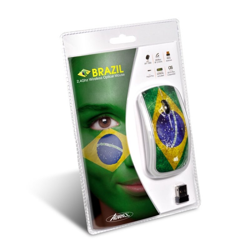 ADVANCE S2-BRA souris Ambidextre RF sans fil Optique 1000 DPI