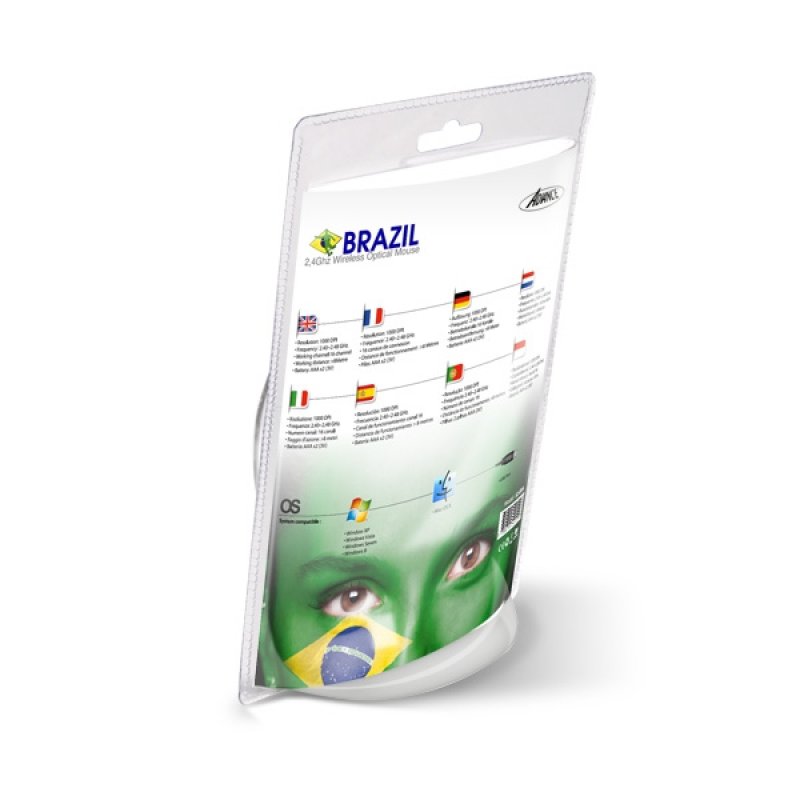 ADVANCE S2-BRA mouse Ambidextrous RF Wireless Optical 1000 DPI