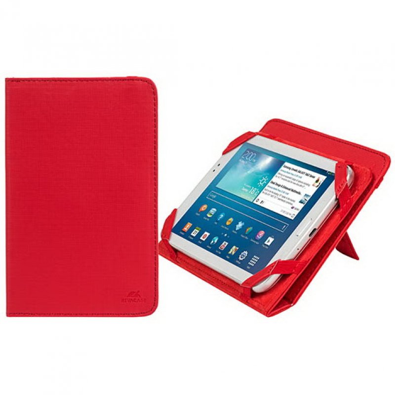 § RivaCase 3202 Etui pliant avec support béquille pour tablettes 7 Rouge